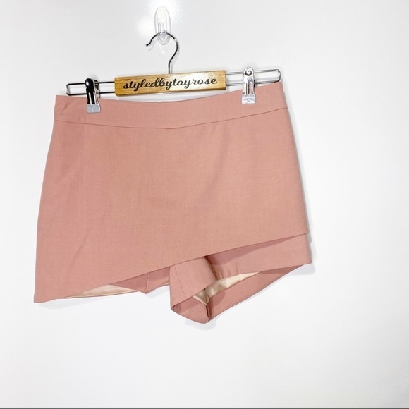 Michelle Mason x Revolve Asymmetrical Blush Skort Skirt - Picture 4 of 15